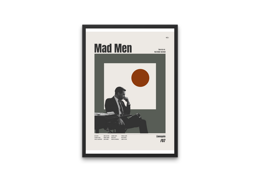 "Mad Men" Mid-Century Modern Television Poster