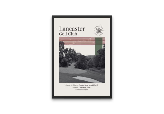 Lancaster Golf Club Rustic-Minimalist Poster