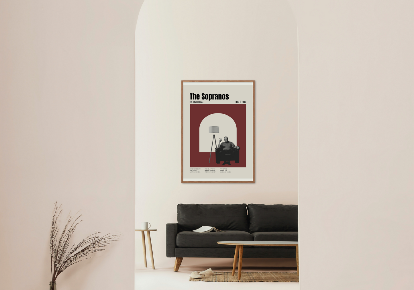 "The Sopranos" Mid-Century Modern Television Show Poster