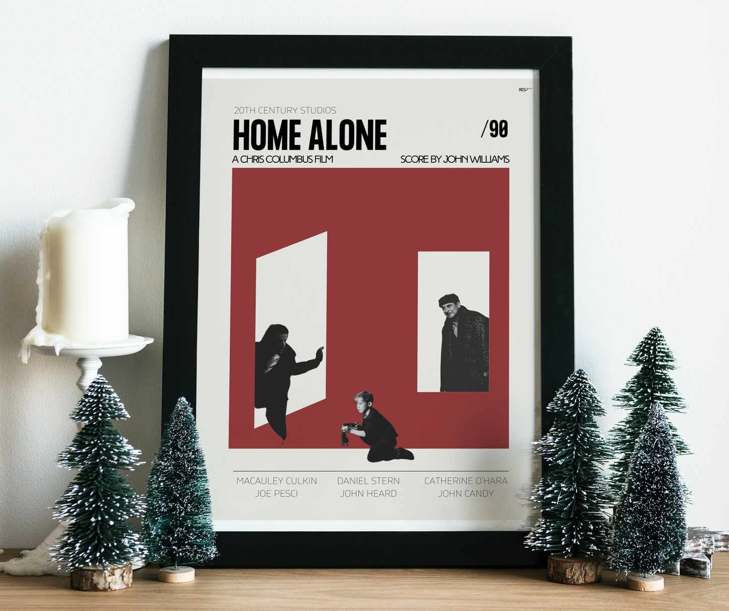 "Home Alone" Mid-Century Modern Film Poster