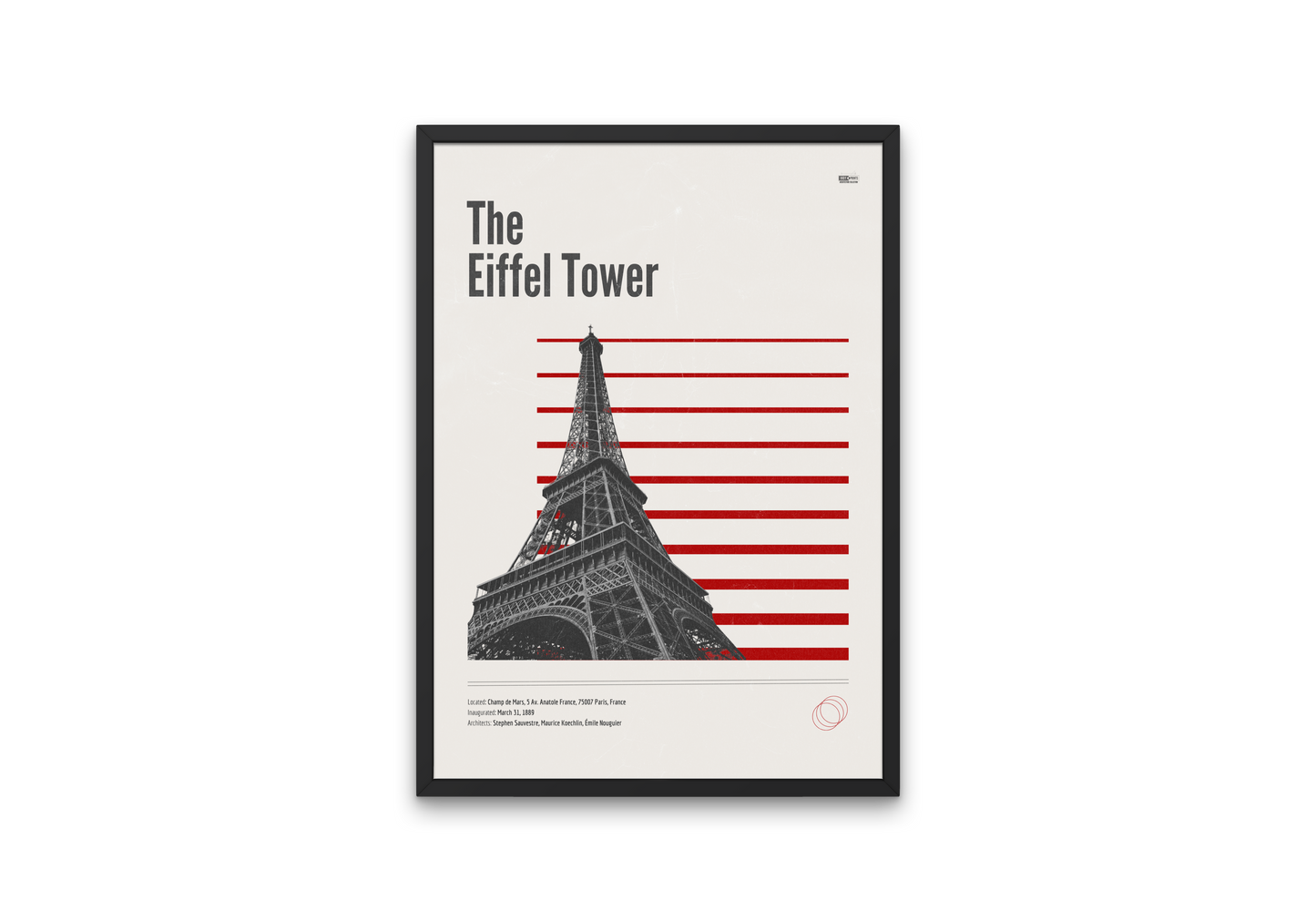 The Eiffel Tower Minimalist Architecture Poster