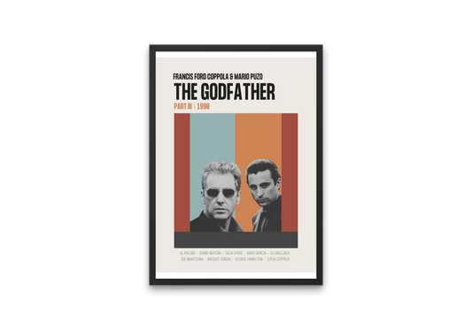 "The Godfather: Part III" Mid-Century Modern Film Poster