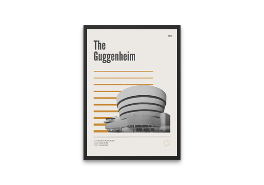 The Guggenheim Minimalist Architecture Poster