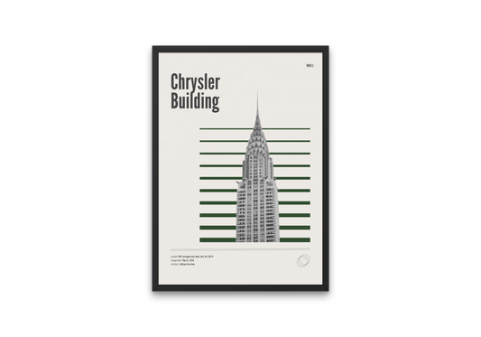 Chrysler Building Minimalist Architecture Poster