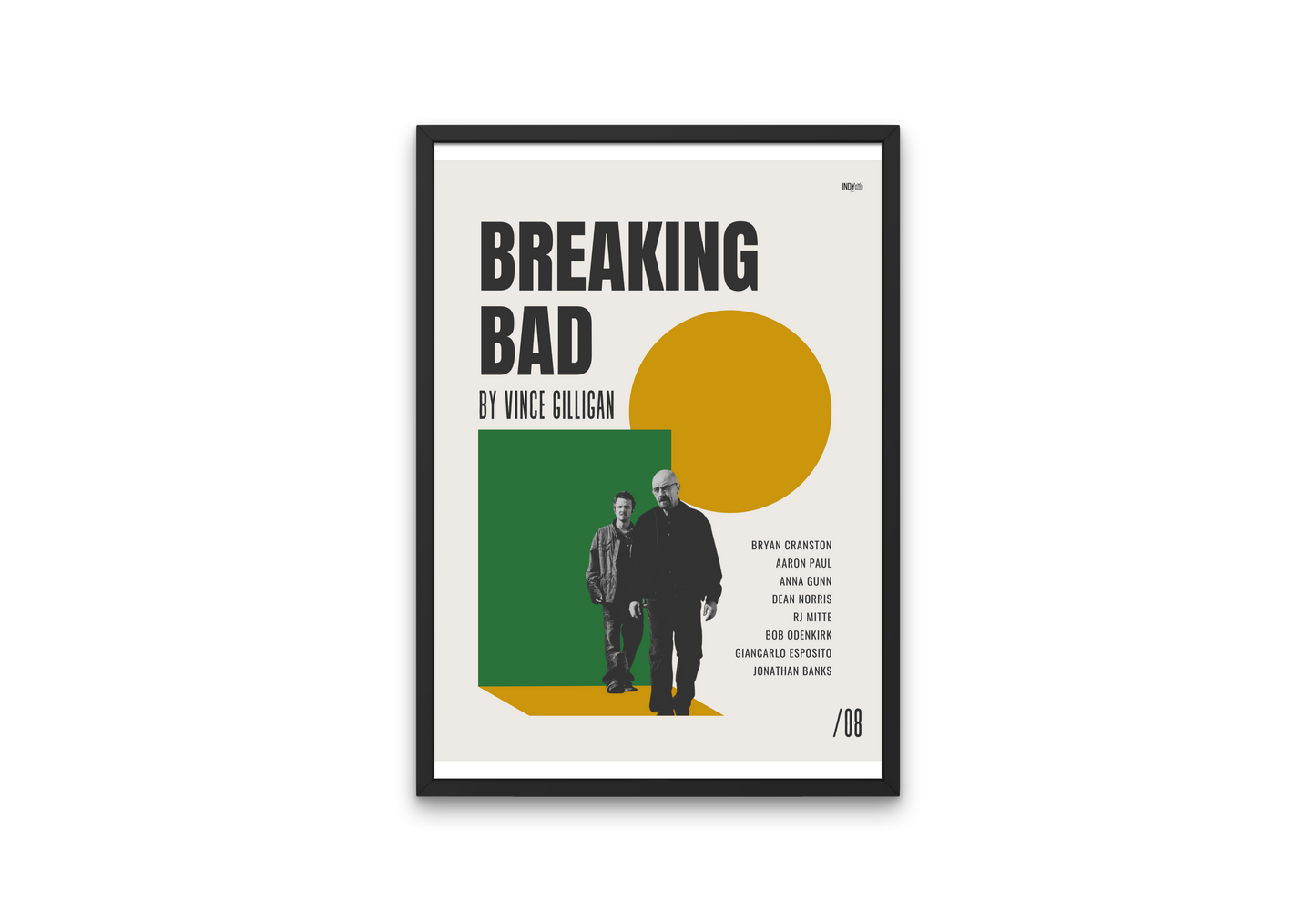 Breaking Bad Mid-Century Modern Television Show Poster