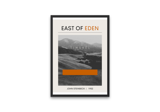 "East of Eden" Mid-Century Modern Literary Poster