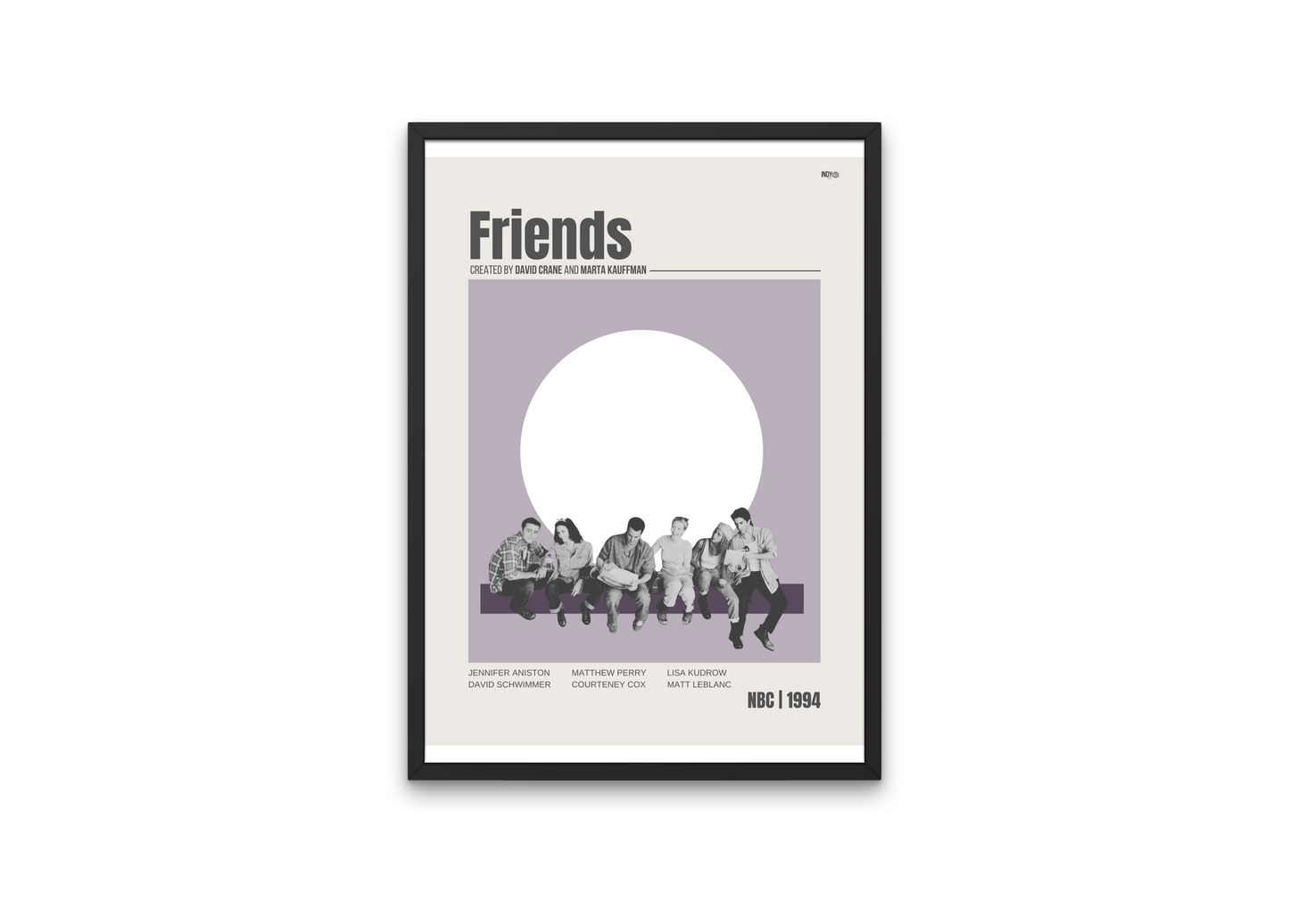 "Friends" Mid-Century Modern Television Show Poster