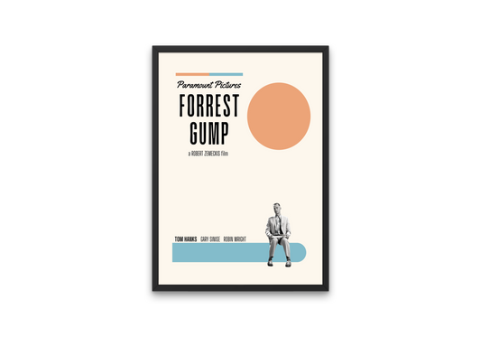 "Forrest Gump" Mid-Century Modern Film Poster
