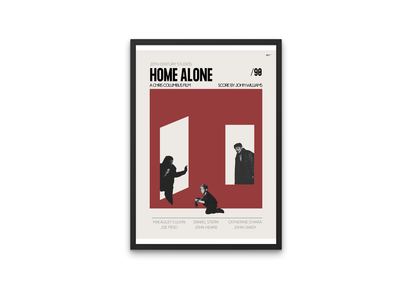 "Home Alone" Mid-Century Modern Film Poster