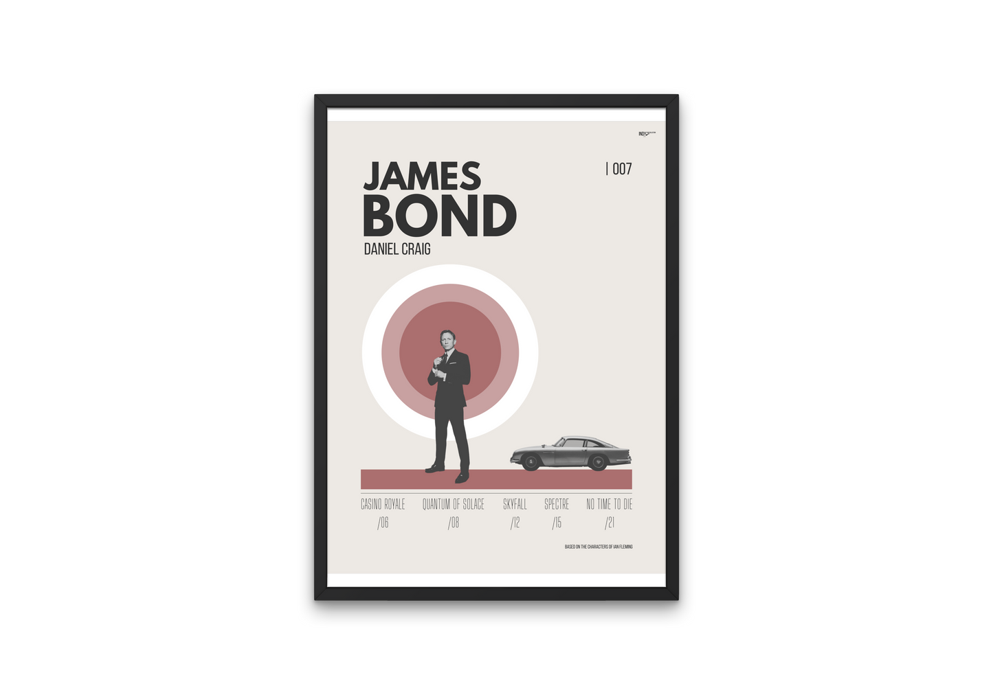 James Bond Daniel Craig Dynasty Mid-Century Modern Film Poster