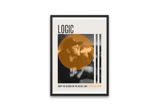 "Logic" Mid-Century Modern Artist Poster