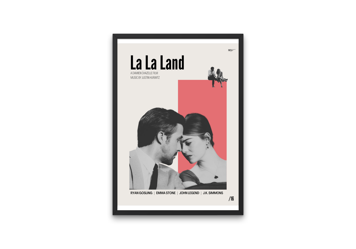 "La La Land" Mid-Century Modern Film Poster