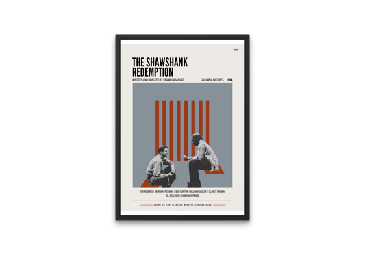 "The Shawshank Redemption" Mid-Century Modern Film Poster