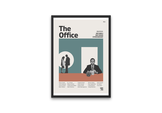 The Office Mid-Century Modern Television Show Poster