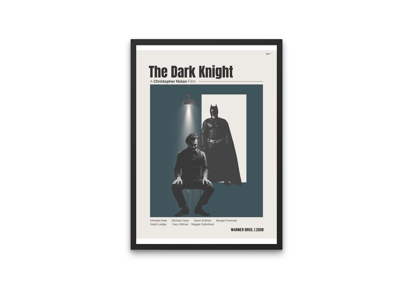 The Dark Knight Mid-Century Modern Film Poster