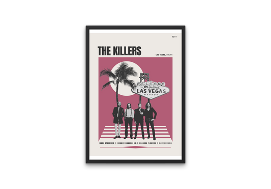 The Killers Mid-Century Modern Band Poster