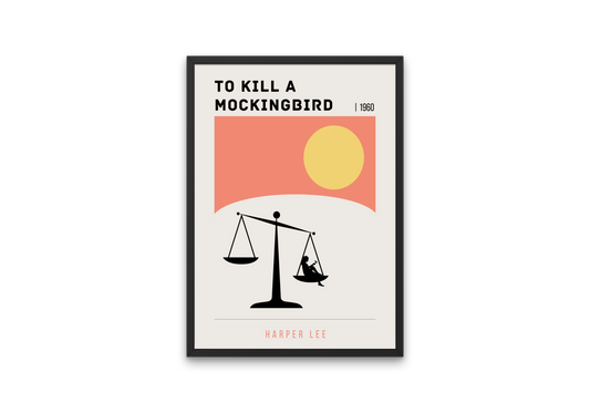 "To Kill a Mockingbird" Mid-Century Modern Literary Poster