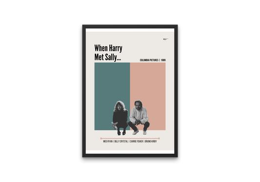 "When Harry Met Sally..." Mid-Century Modern Film Poster