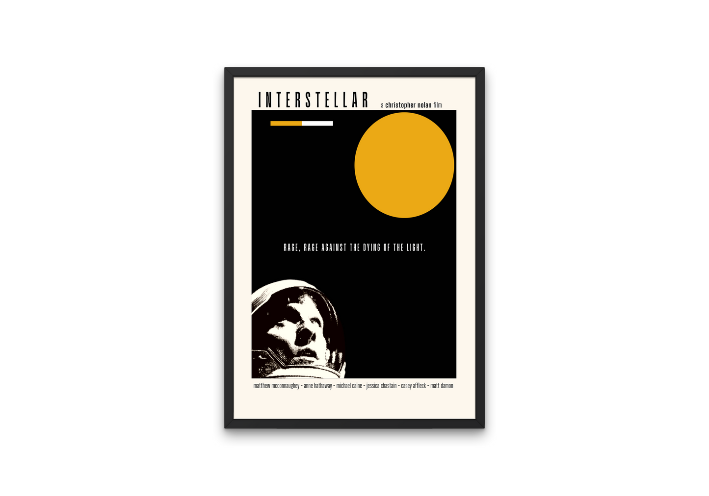 "Interstellar" Mid-Century Modern Film Poster