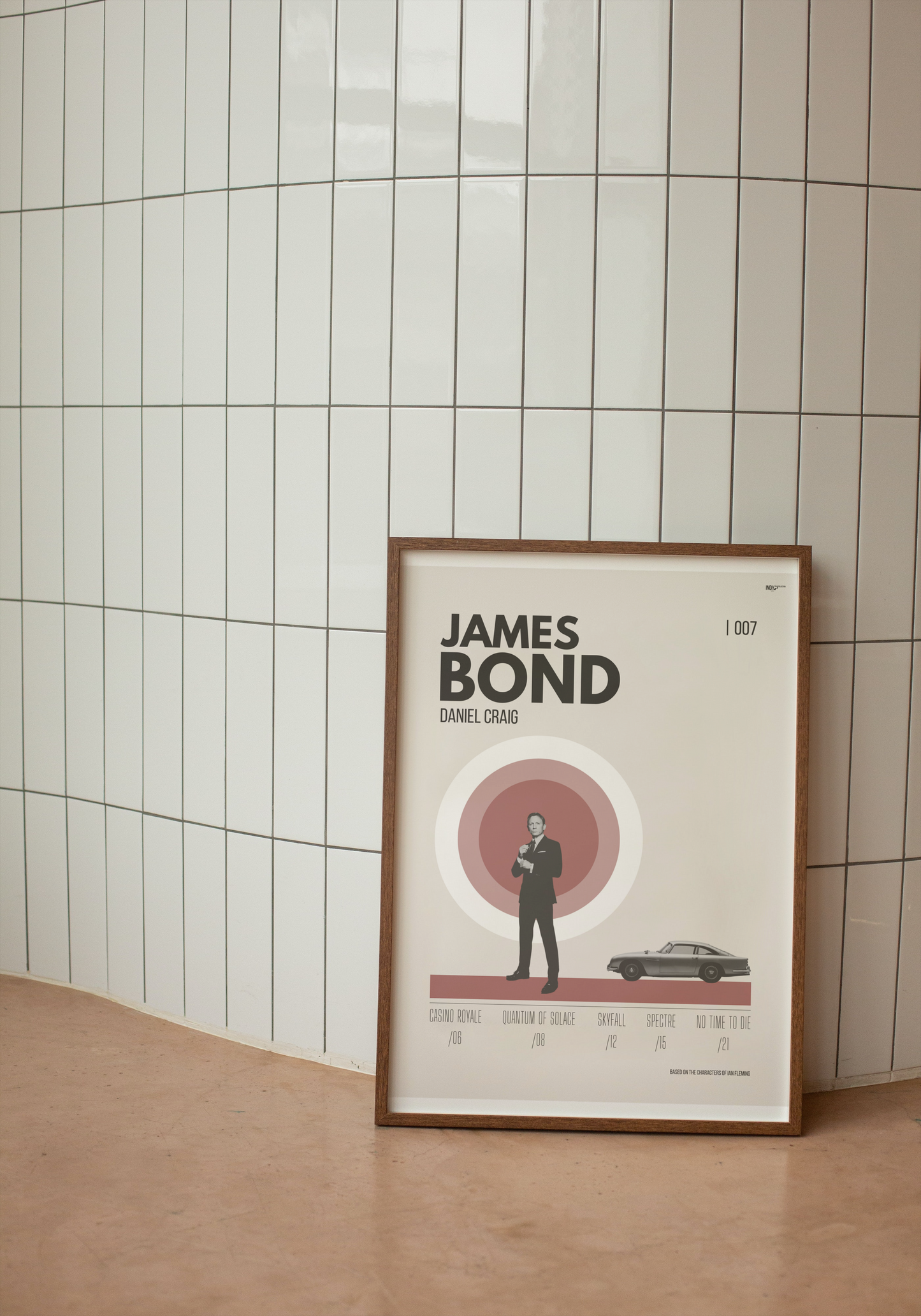 James Bond Daniel Craig Dynasty Mid-Century Modern Film Poster
