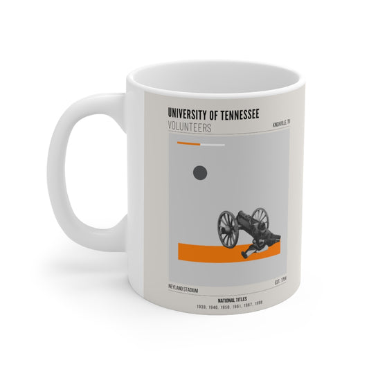University of Tennessee Volunteers 11 oz. Mid-Century Modern Coffee Mug